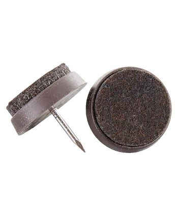 SCIVOLI PER MOBILI CON FELTRINO mm 24 - colore marrone