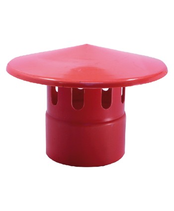 TESTA ESALATORE IN PVC ø 80