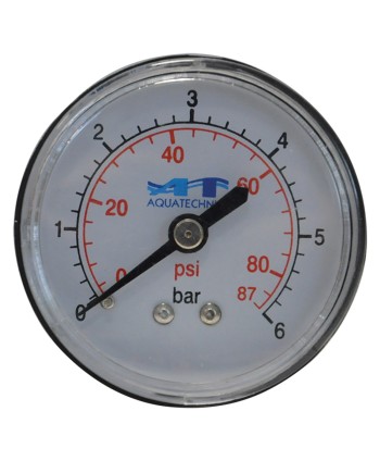 MANOMETRO PER ELETTROPOMPA attacco inferiore - max 6 bar