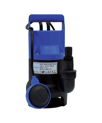 ELETTROPOMPA SOMMERGIBILE IN PVC 750 watt - 13000 litri/h - hp 1,0