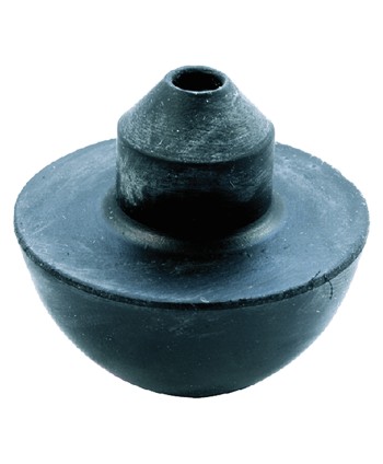 VALVOLA MEZZA SFERA in gomma nera