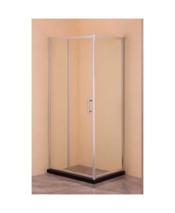 BOX DOCCIA CRISTALLO FISSO PIU' SCORREVOLE 'DIAMAN cm 70 x 90 - H 185