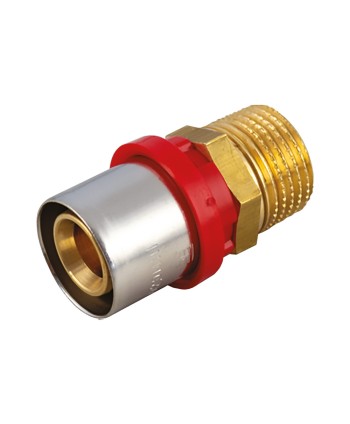 RACCORDO A PRESSARE DIRITTO '1650CT' 16 x 3/4 - maschio