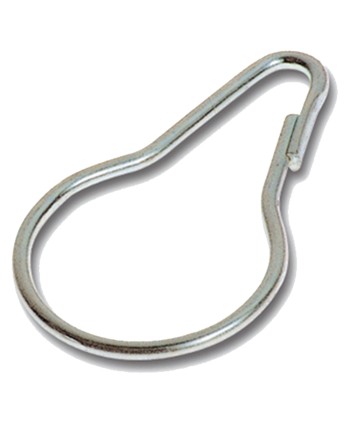 GANCI PER TENDA DOCCIA Ø mm. 24,5 piccolo - cf.100 pezzi