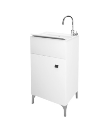 MOBILE LAVATOIO ANTA SINGOLA cm 45 x 50 x h.83 - bianco lucido