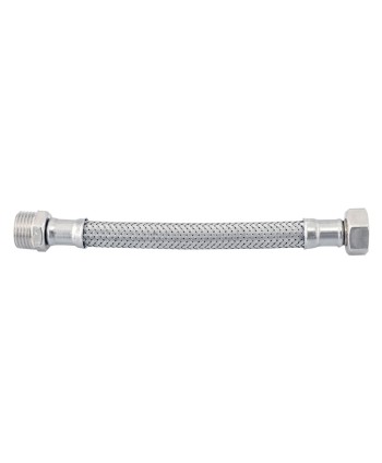 FLESSIBILE PER MONOCOMANDO MASCHIO PROLUNGATO cm 30 - M 1/2 x 3/8 F 