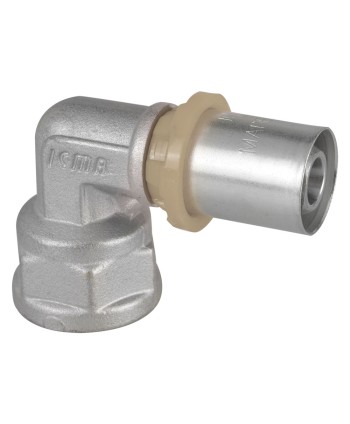 RACCORDO A PRESSARE CURVO 'ART. 405' 26 x 3/4 - femmina