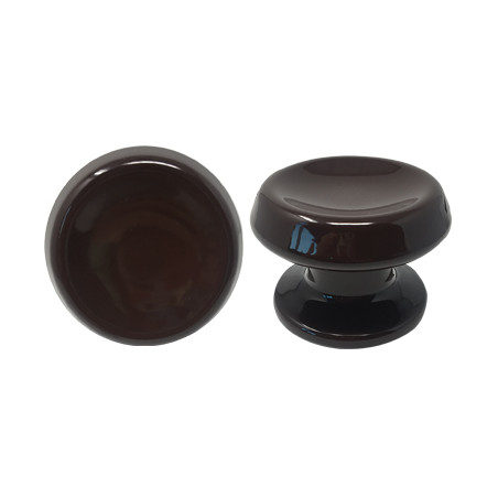 POMOLO X PORTONE 866 SAGUATTI ALLUMINIO MARRONE RAL 8017 D.MM 80 BASE D.MM 70