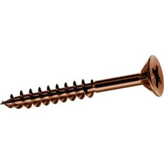 VITE TRUCIOLARE TSP PF BRONZATA PANELVIT MUSTAD CAVA PZ FILETTO PARZIALE MM 3,5X35 CF=PZ 500