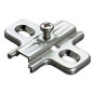 BASETTA CERNIERA INCASSO B2V3H SALICE ACC NICH H.MM 0 MM 37X32