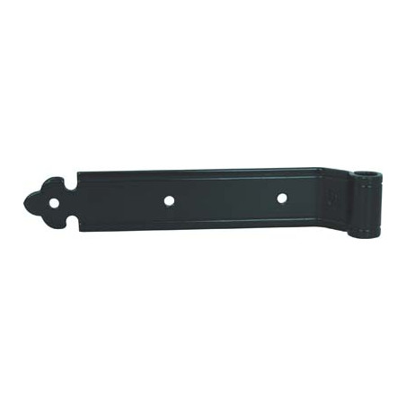 BANDELLA PERSIANA DRITTA ZANCA FILO VERNICIATA DDF NERA MM 35 ZANCA MM 24X300 PER PERNO MM 12