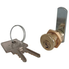 SERRATURA A CILINDRO LEVA DRITTA 21 MERONI OTTONE CROMATO F.MM 16 L.MM 25