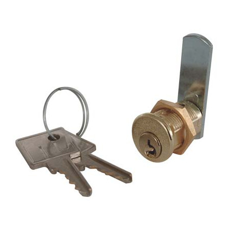 SERRATURA A CILINDRO LEVA DRITTA 21 MERONI OTTONE SATINATO F.MM 16 L.MM 20
