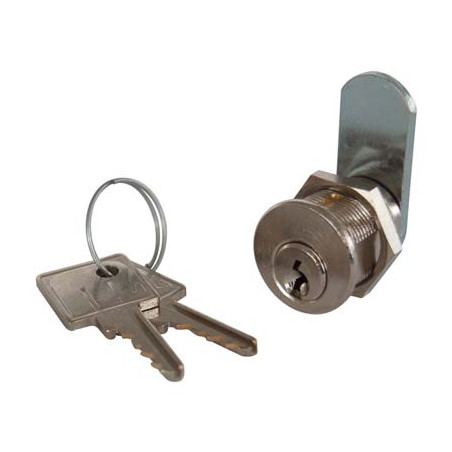 SERRATURA A CILINDRO LEVA DRITTA 22 MERONI OTTONE SATINATO F.MM 20 L.MM 20