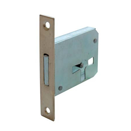 SERRATURA MOBILI A INFILARE B.QUADRO OTTONATO F.MM 12 1 LEVA E.MM 30 DX