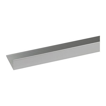PROFILO ANGOLARE LATI DIVERSI ARCANSAS ALLUM ARGENTO LUX S.MM 1,0 MM 15X10 H.CM 100