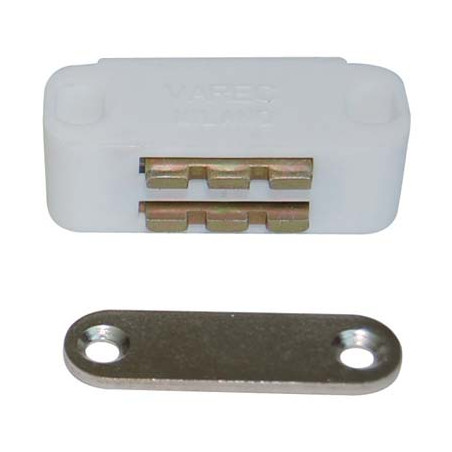 CRICCHETTO MAGNETICO SPORTELLI UC14 VAREC MM 45 H.MM 20 KG 7 + INCONTRO BIANCO