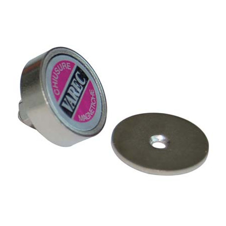 CRICCHETTO MAGNETICO A PASTICCA RPV VAREC MM 22 KG 3,0 + PERNO + INCONTRO