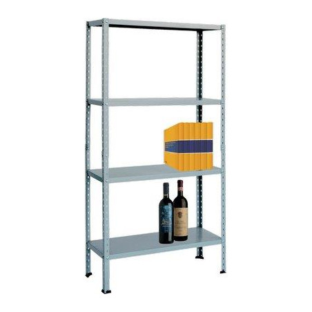 SCAFFALE KIT 4 RIPIANI ASTE SPEZZATE PROMETAL VERN BIANCO CM 30X80 H.CM 151
