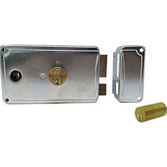 SERRATURA LEGNO APPLICARE P38 FACCHINETTI ZINCATA C.FISSO M3+SCR+Q8 SX E.MM 60