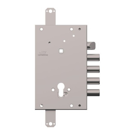 SERRATURA METALLO APPLICARE CS128 CIPIERRE F.SAGOM M2 TRIPL+SCR IP.MM 28 E.MM 63 DX/SX