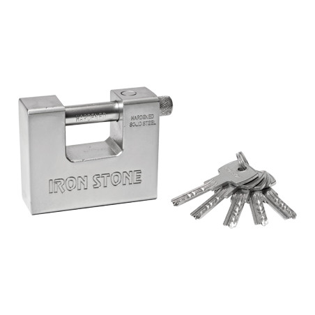 LUCCHETTO ANTISCASSO SSU-IS ILSA ACCIAIO CARBONITRURATO CROMATO CHIAVI 5 MM 94