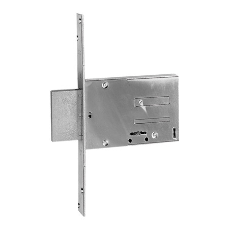 SERRATURA METALLO INFILARE 661 ISEO B.Q ZINC F.MM 25 DM M4 H.MM 82 E.MM 70 KA