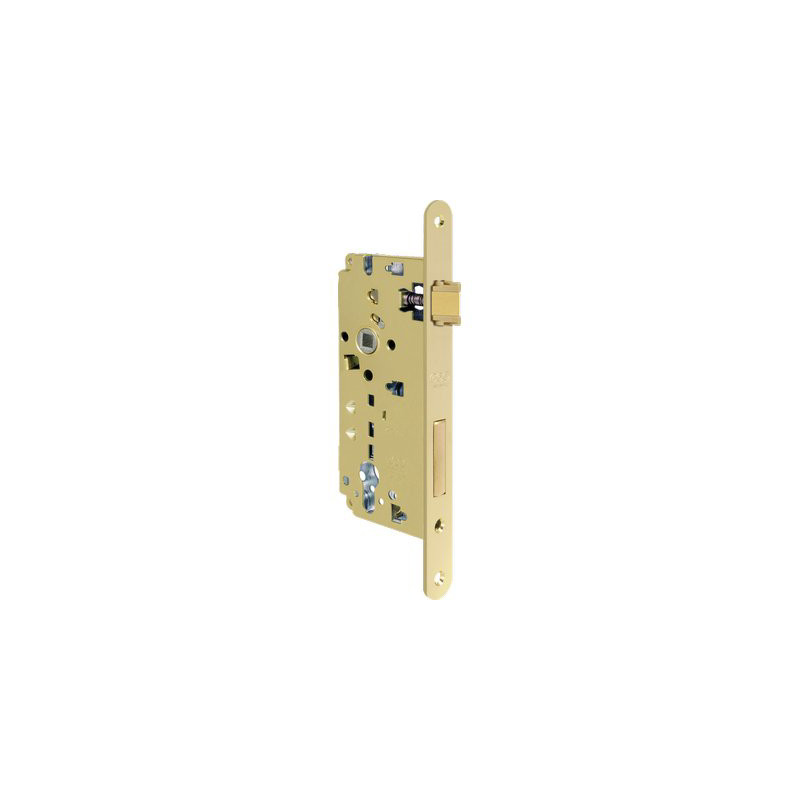 SERRATURA LEGNO INFILARE 80851 AGB B.T OTTONATO F.MM 22 F.SAGOM M2+SCR+Q8 E.MM 25