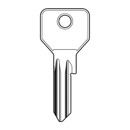 CHIAVE PIATTA CISA 01070.05 ORIGINALE OTTONE NICHELATO CS120