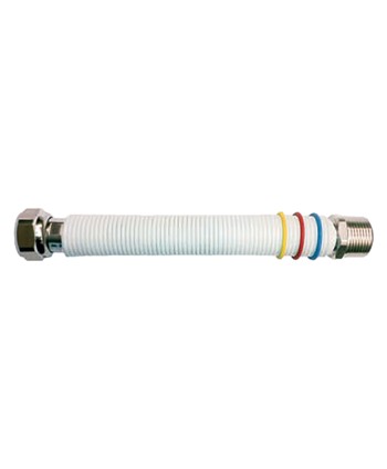 FLESSIBILE ESTENSIBILE RIVESTITO PER GAS / ACQUA SANITARIA MF 3/4' - da 100 a 200 mm - DN20 