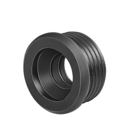 MORSETTO IN GOMMA NERA PER CURVE TECNICHE D. 50 Diam. int 30/32 mm