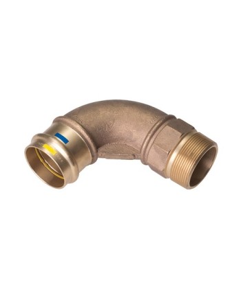 CURVA A 90° F/FILETTO M A PRESSARE ACQUA/GAS B ONE Diam 22 x 3/4