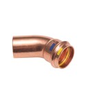CURVA A 45° MF A PRESSARE PER ACQUA E GAS B ONE Diam. 28