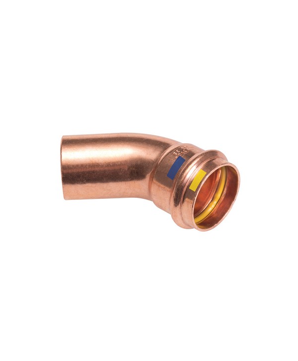CURVA A 45° MF A PRESSARE PER ACQUA E GAS B ONE Diam. 28