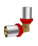 RACCORDO A PRESSARE IKARO CURVO DOPPIO Diam. 32 -CONF