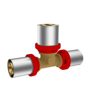 RACCORDO A PRESSARE IKARO A T  RIDOTTA 32 x 16 x 32 -CONF