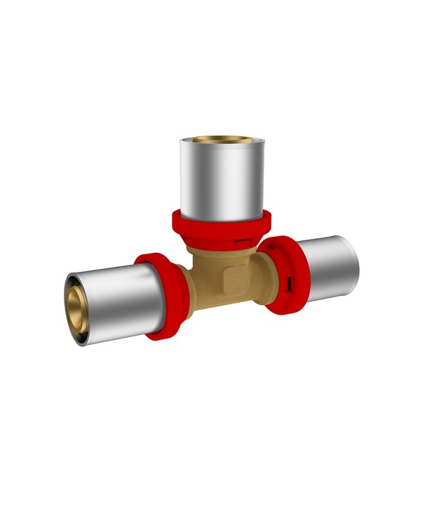 RACCORDO A PRESSARE IKARO A T  RIDOTTA 32 x 26 x 32 -CONF