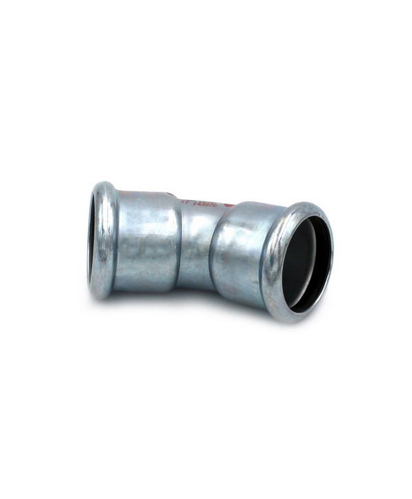 CURVA 45° FF  A PRESSARE IN ACCIAIO CARBONIO STEEL PRES Diam. 54