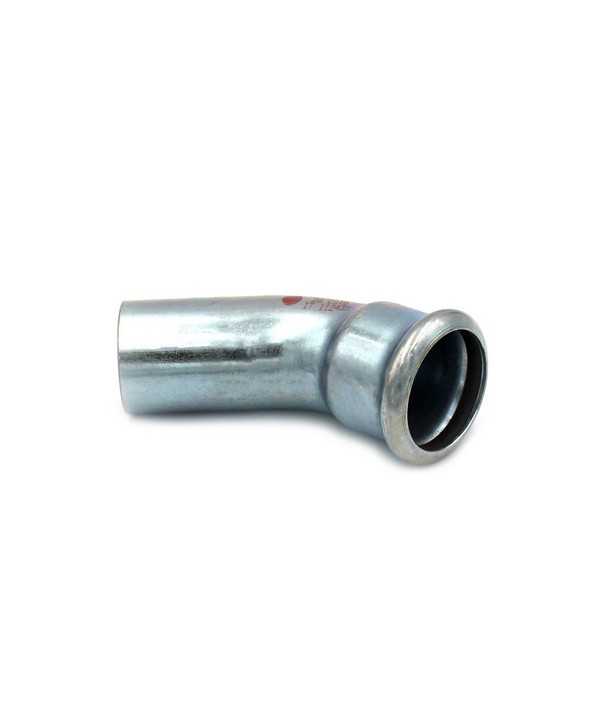 CURVA 45° MF A PRESSARE IN ACCIAIO CARBONIO STEEL PRES Diam. 22