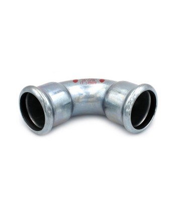 CURVA 90° FF A PRESSARE IN ACCIAIO CARBONIO STEEL PRES Diam. 42