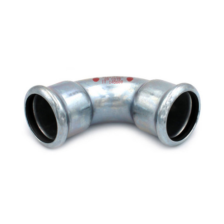 CURVA 90° FF A PRESSARE IN ACCIAIO CARBONIO STEEL PRES Diam. 42