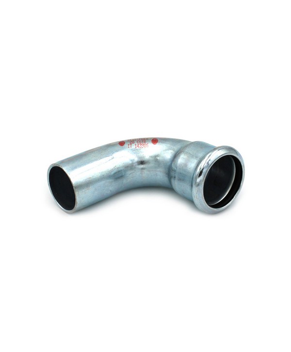 CURVA 90° MF A PRESSARE IN ACCIAIO CARBONIO STEEL PRES Diam. 22