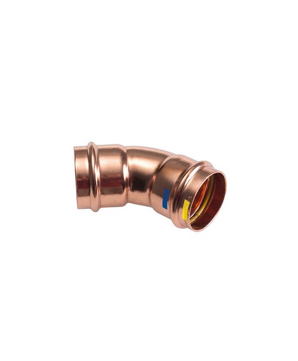 CURVA A 45° FF A PRESSARE PER ACQUA E GAS B ONE Diam. 35