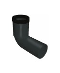 CURVA PROLUNGATO WC PPR BLACK SILENT DN 110
