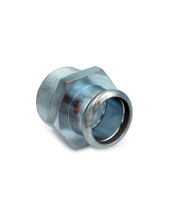 MANICOTTO MISTO FILETTO MASCHIO A PRESSARE IN ACCIAIO AL CARBONIO 3/4" x 28