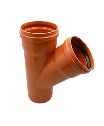 DERIVAZIONE  45° RAL 8023 Diam. 140/45°