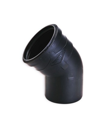 CURVA IN PPR BLACK ULTRA SILENT DN 125  15°