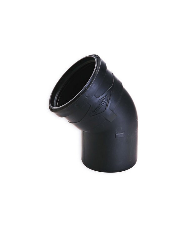 CURVA IN PPR BLACK ULTRA SILENT DN 125  15°
