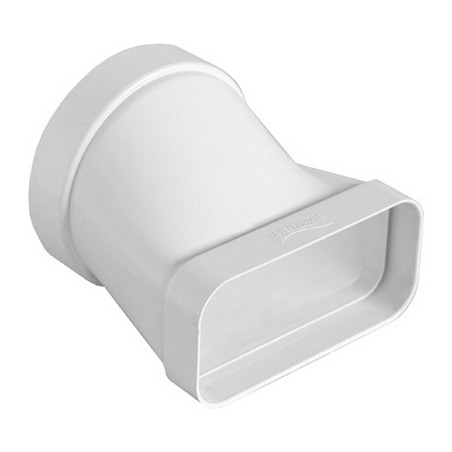 GIUNTO ORIZZONTALE PER PASSAGGIO DA TUBO TONDO A RETTANGOLARE D. 150 / 220x90 mm