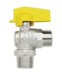 VALVOLA SFERA GAS A SQUADRA FUTURGAS FIV OTTONE NICHELATO 1/2M